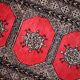 Vintage carpet Uzbek Bukhara handmade 65cm x 170cm 1960s, 1C712