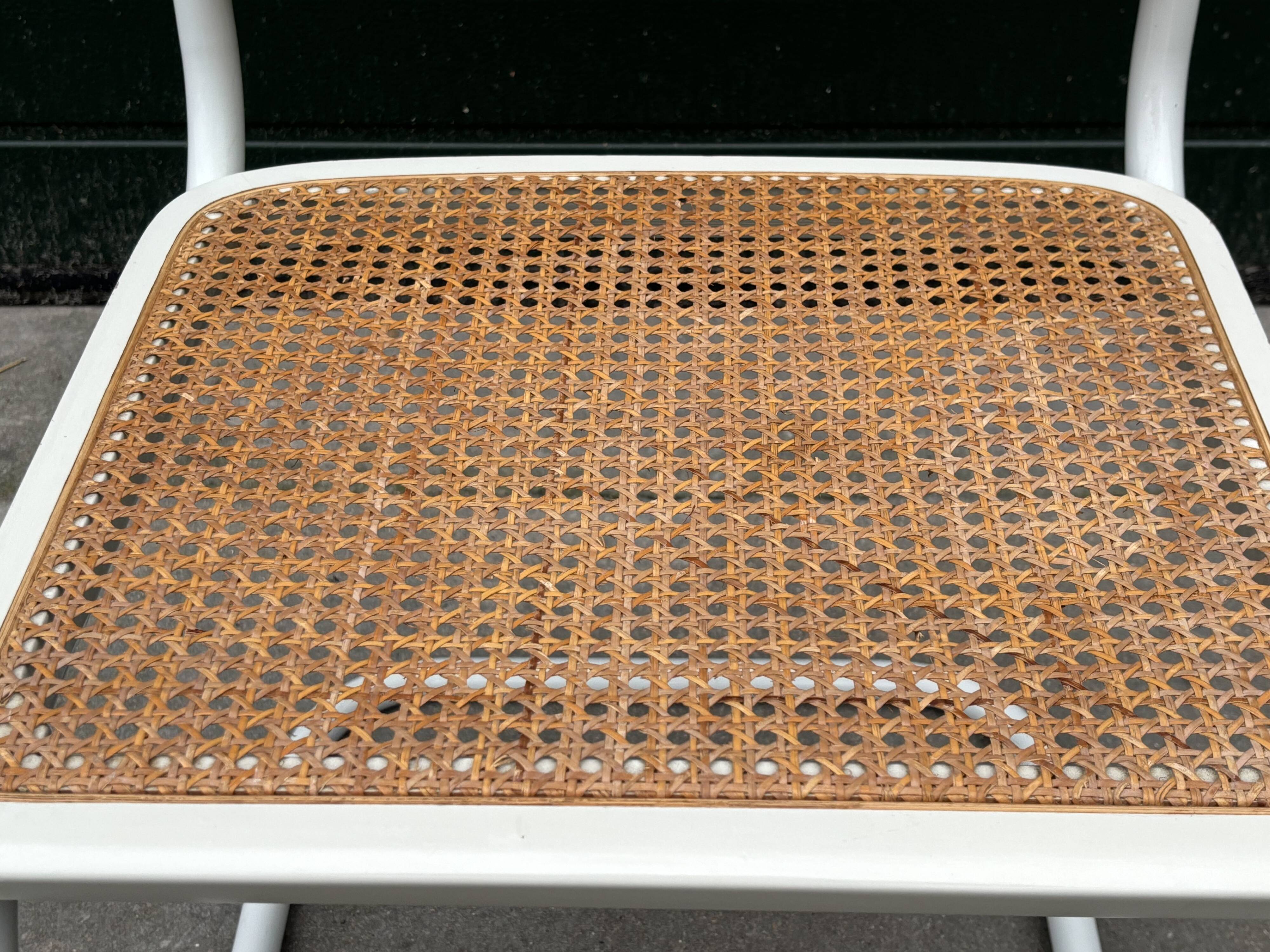 Lot de 4 chaises Cesca modèle b32 par Marcel Breuer Design