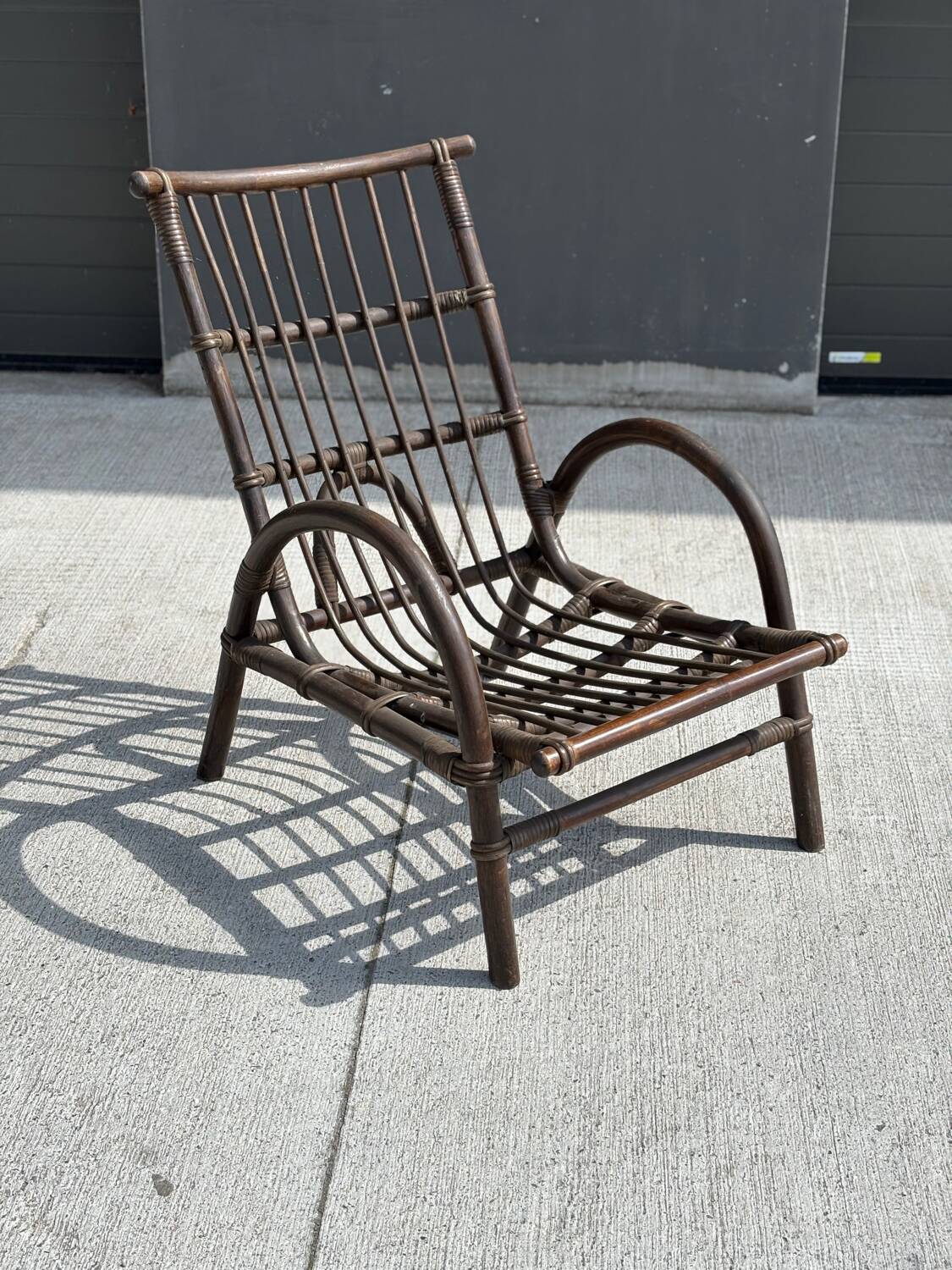 Bamboo armchair from the 70s