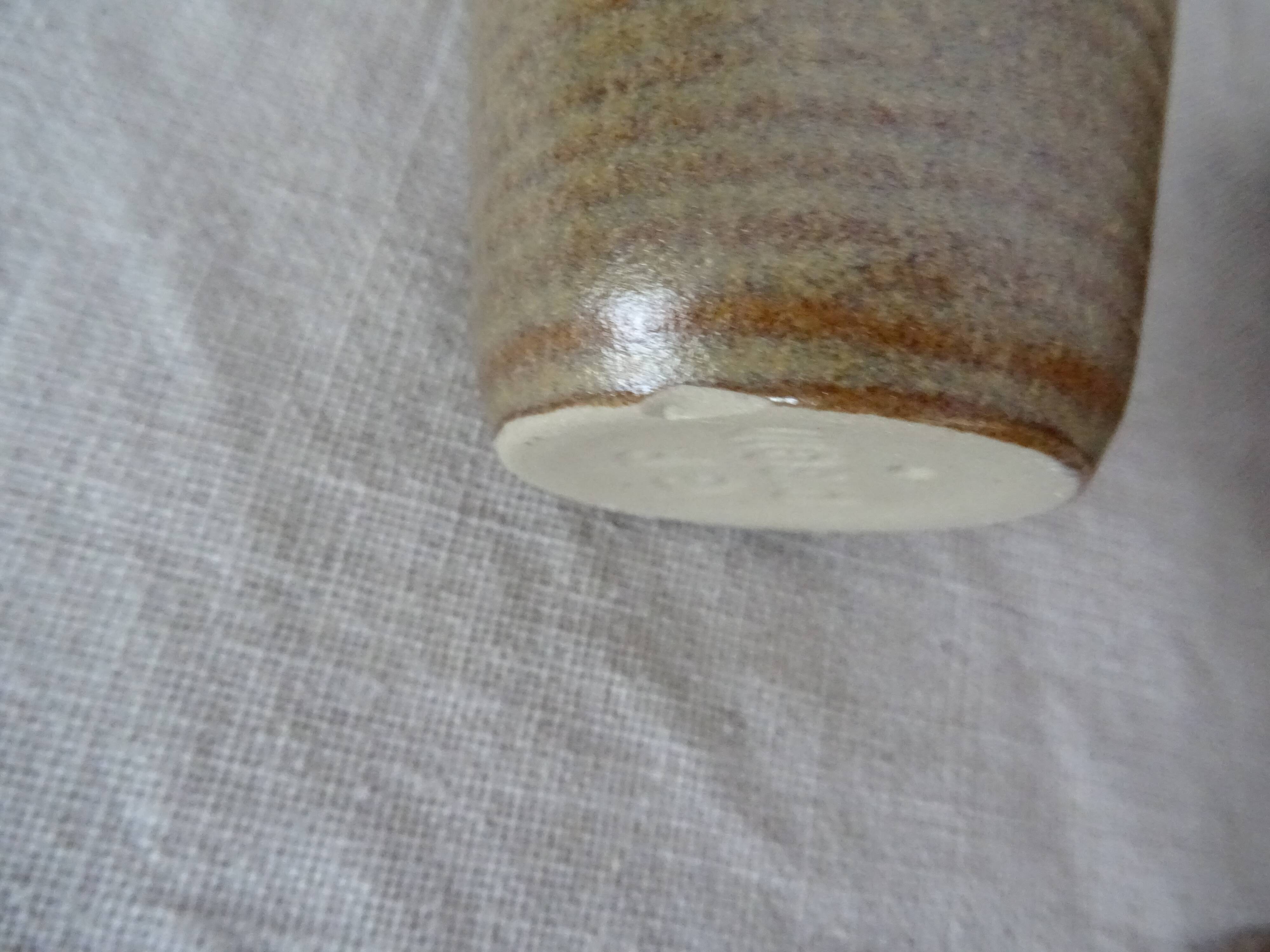 6 glasses vintage Digoin sandstone cups