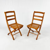 Set of 2 French Folding Chairs by Grange, 1960s