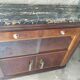 Buffet 1930 in rosewood and Portor marble