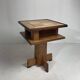 Dutch art deco Amsterdam school oak and coromandel side table, 1930s