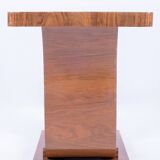 Guéridon art-déco en noyer