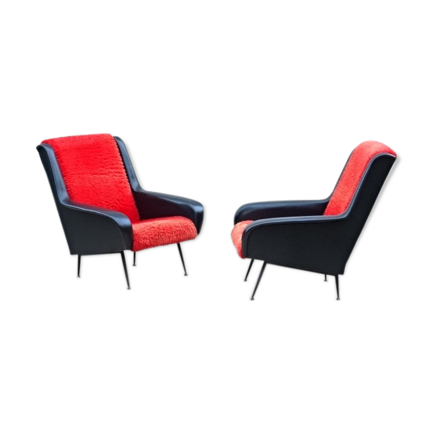 Pair of armchairs by Erton vintage 1960 design