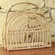 Vintage rattan magazine holder