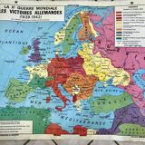 school map Librairie Armand Colin Reinhart and Wagret La France from 1939 to 1945 / 2nd GM 1970