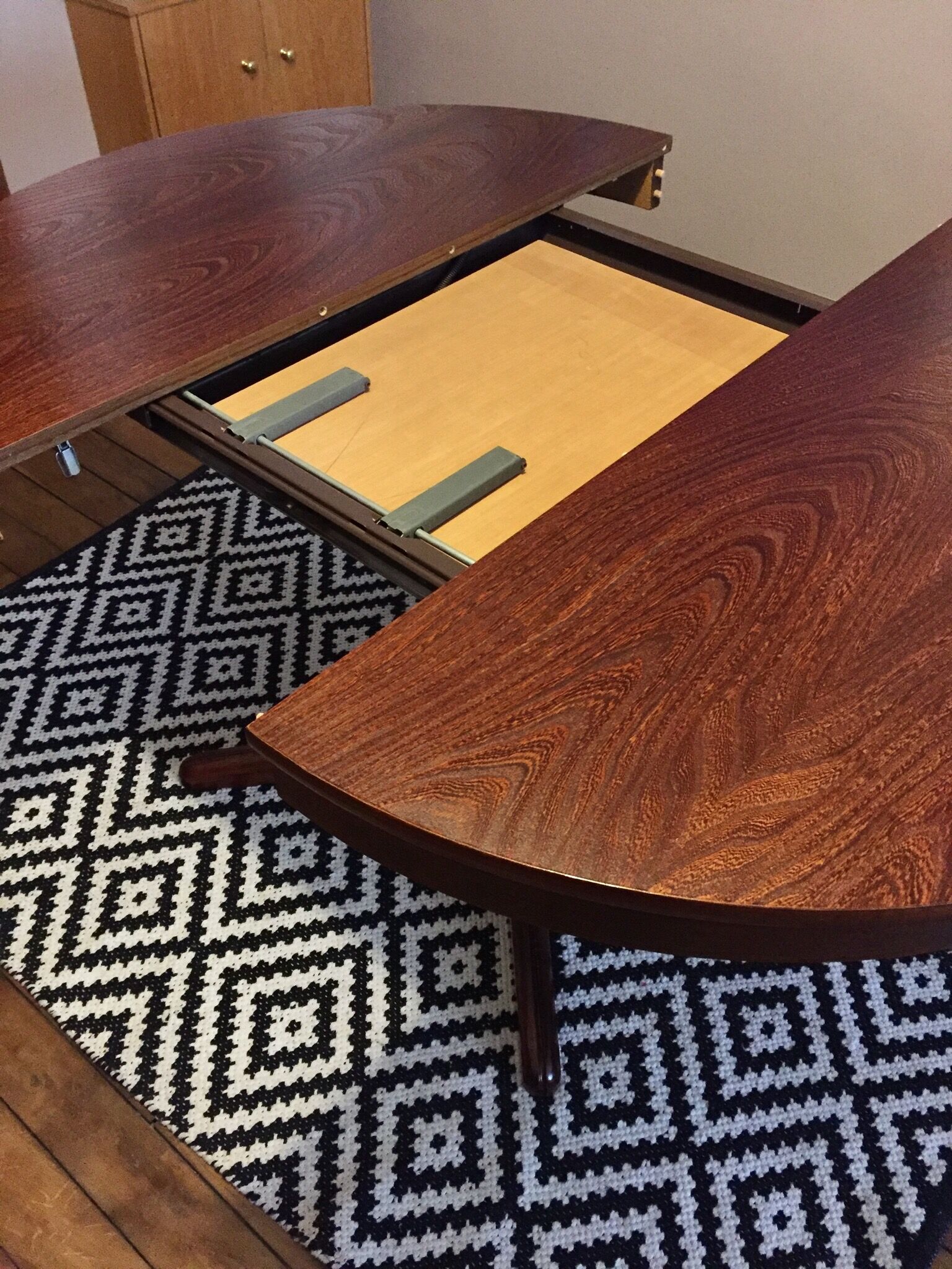 Scandinavian design extendable round table