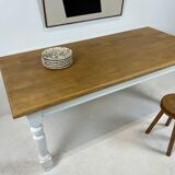 Ivory white base farmhouse table