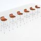 Charlotte Perriand set of six bar stools Les Arcs Ski Resort France 1960