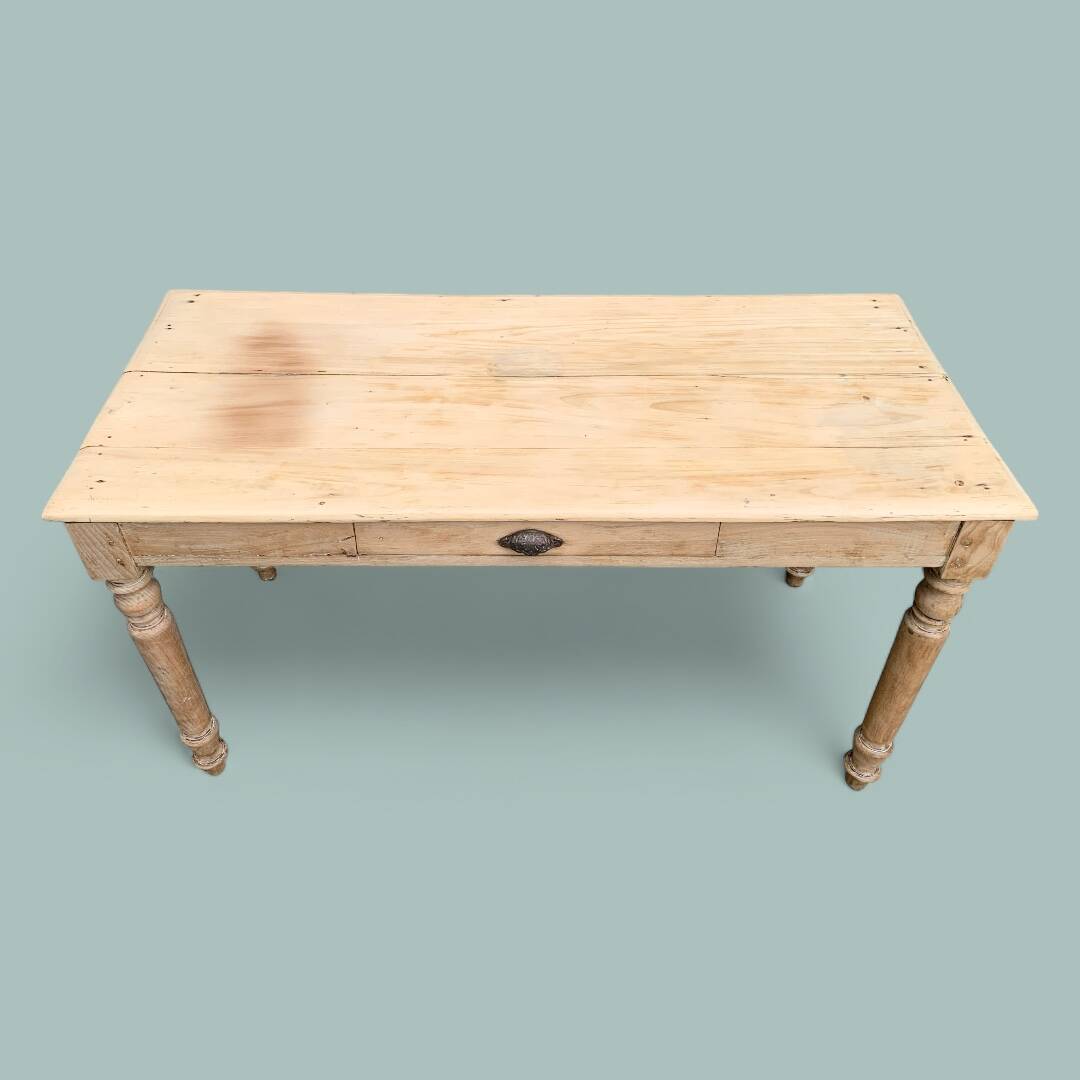 Raw wood farm table 1920