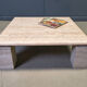 Travertine coffee table 1970s, Italy