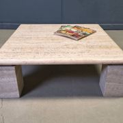 Travertine coffee table 1970s, Italy