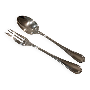 Christofle Spatours silver plated stew spoon fork
