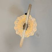 Venetian glass chandelier from Murano and brass, circa 1950.