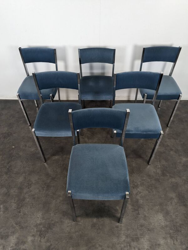 Série de 6 chaises des années 70 Roche Bobois