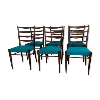 6 chaises de salle à manger par Cees Braakman pour Pastoe, années 1950