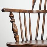 English antique set of 2 Windsor chairs with character, beautiful colouring