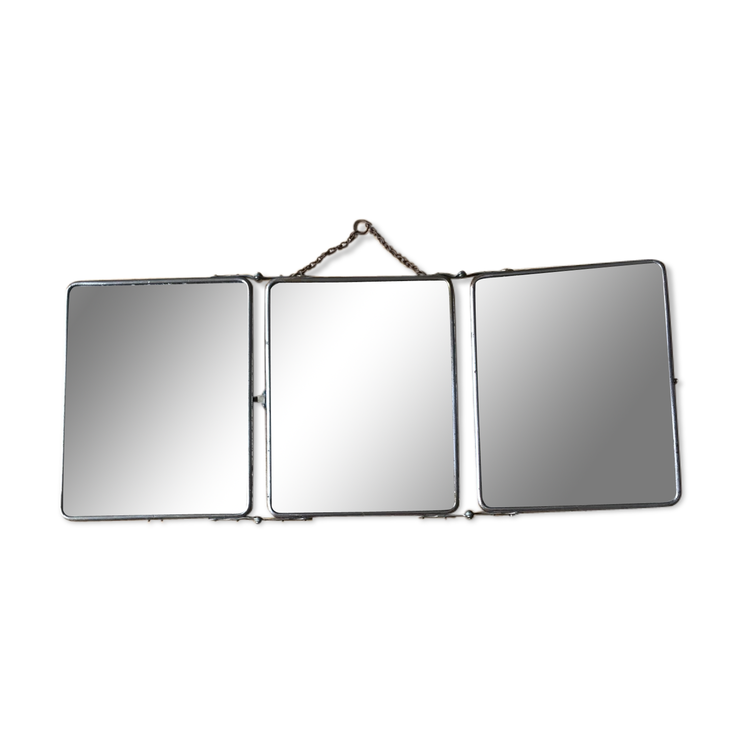 Triptych barber mirror - 68x28cm