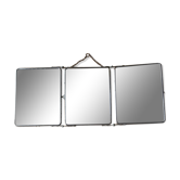Triptych barber mirror - 68x28cm
