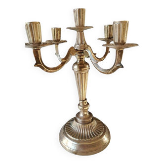 Large Baroque/Rocaille style candlestick/candelabra 5 lights. Mid 20th century