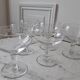 Lot of 6 crystal champagne glasses 50s