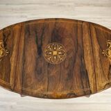Antique Inlaid Rosewood Tea Table, 1890s