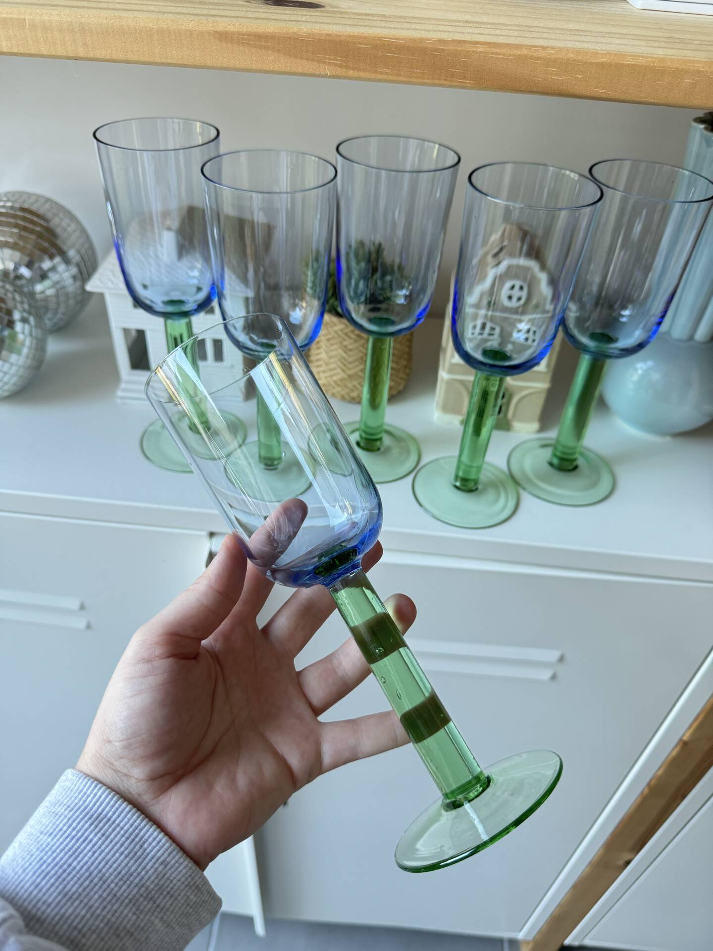 Superbe verres à pied vintage