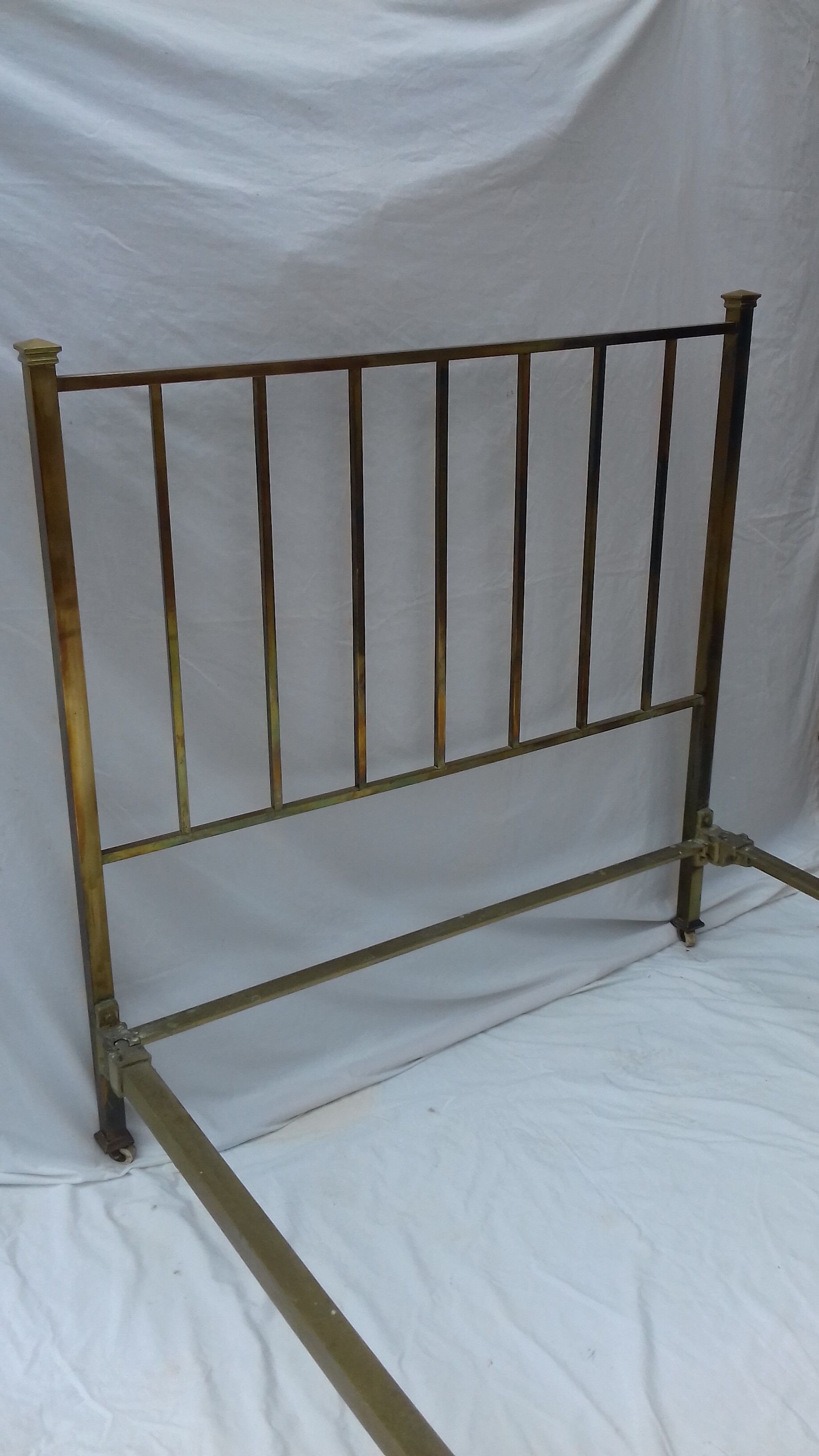 Golden metal bed