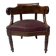 Fauteuil de bureau de style Empire en acajou et placage XIX siècle