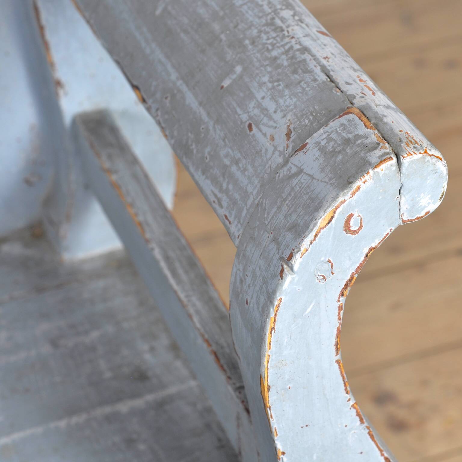 Antique Hungarian pine bench, circa 1900