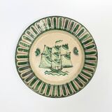 4 Vietri plates decorated by Fabbrica Ceramica Avallone, 1930s