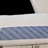 Canapé en cuir coussin tissu Roche Bobois