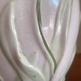 Barbotine tulip vase
