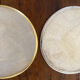 Set of 12 coasters in mother-of-pearl and gilded metal