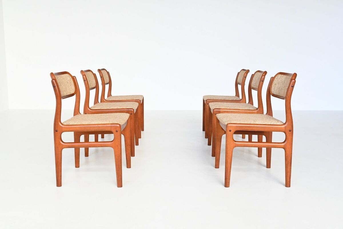 Set de 6 chaises Johannes Andersen Danemark 1960