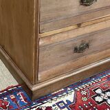 19th century English chest of drawers in fir and mahogany
