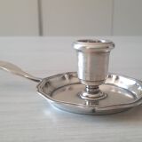 Christofle silver metal candle holder