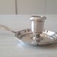 Christofle silver metal candle holder