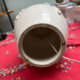 Provençal style lamp with silk shade