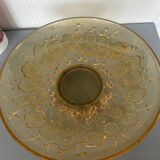 Saladier en verre pied en laiton
