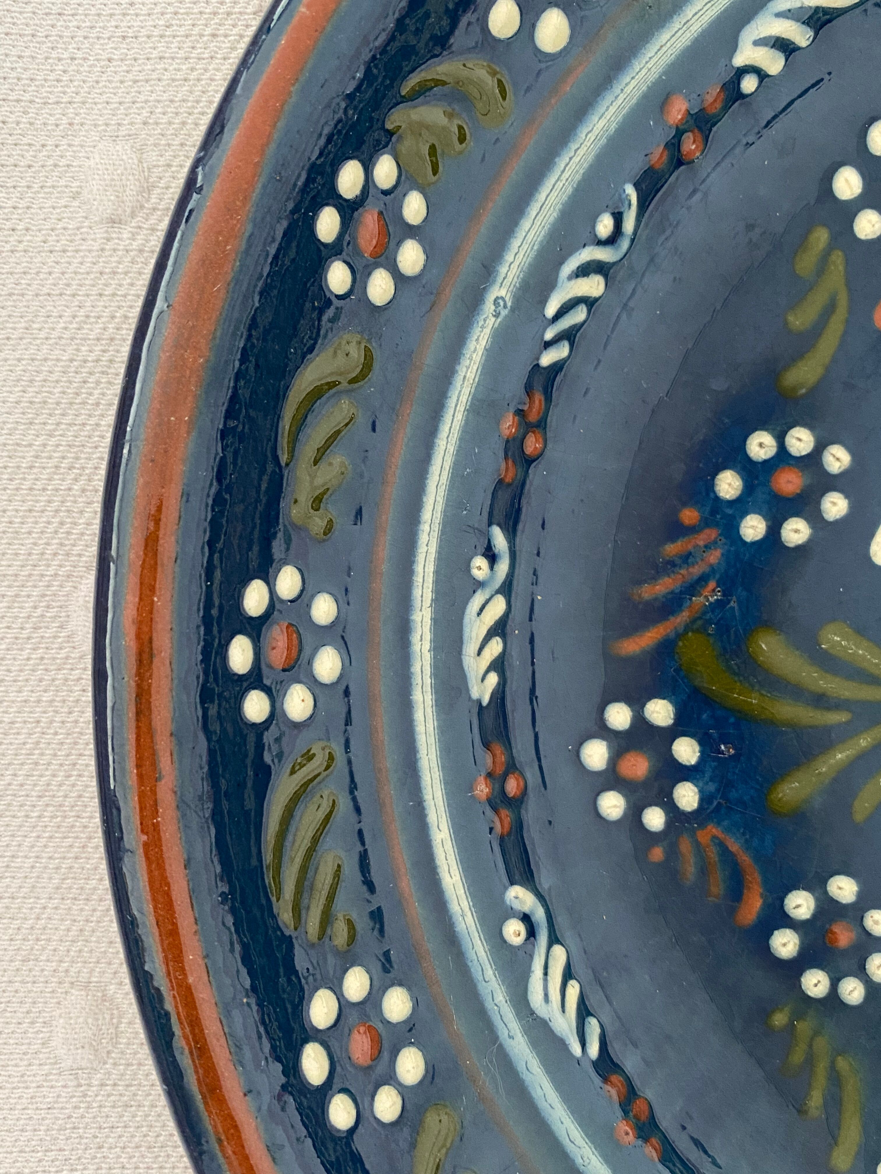 Andalusian dish in blue ceramic