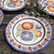 Assiettes plates faience vintage