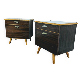 Pair of vintage nightstands / Scandinavian bedside tables