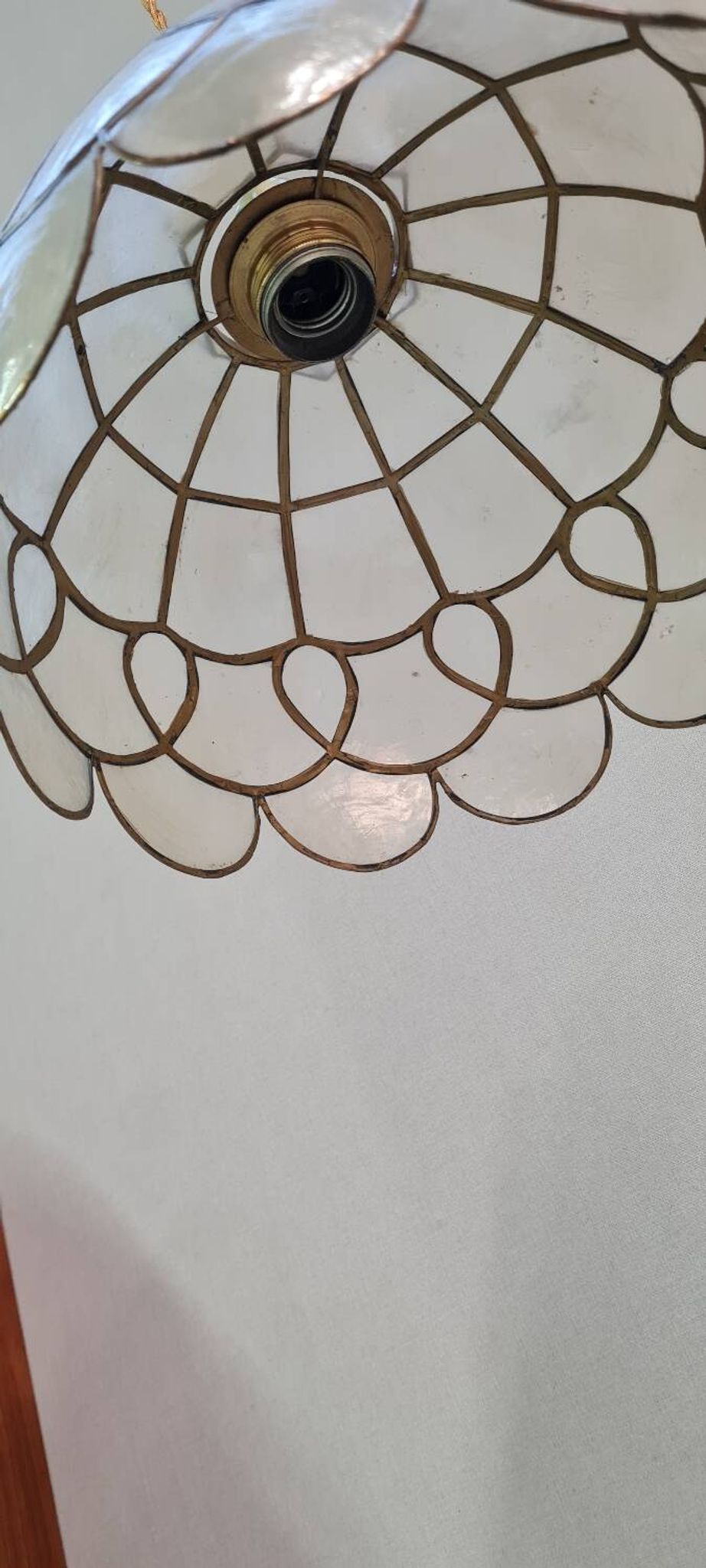 Suspension in brass and mother-of-pearl 1940