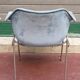 Paire fauteuils bleus et chromé lounge design 1970