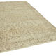 Handwoven vintage anatolian beige carpet 188 cm x 296 cm