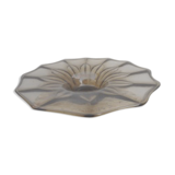 Plat en verre fumé
