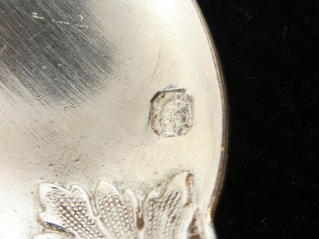 12 small spoons in silver massive 19th round a russian