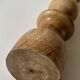 Set of 2 designer candle holders in turned wood
